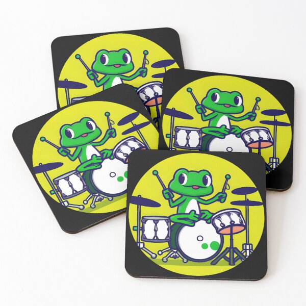 Item preview, Frog Playing Drums designed and sold by Leonardo Palumbo.