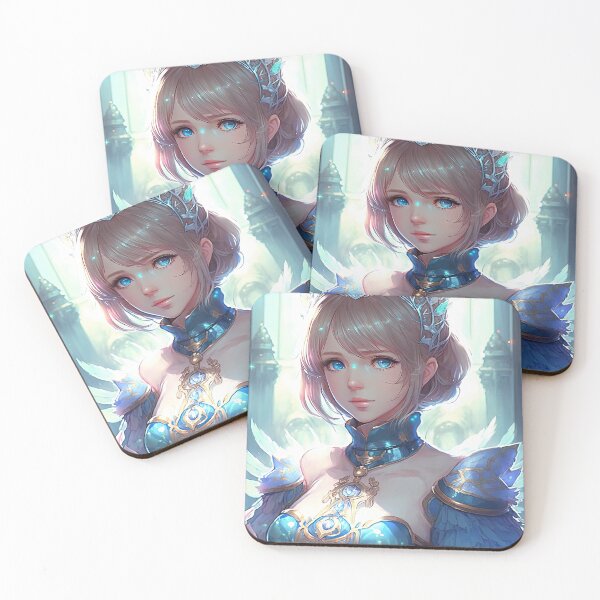 Item preview, Enchanted Bishop: A Fantasy Elf in a Blissful Blue Pastel Dress in a Magical Realm designed and sold by PJGartui.