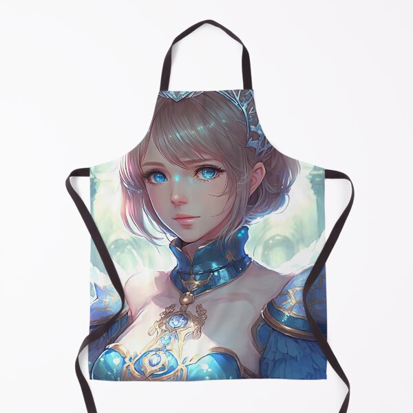Item preview, Enchanted Bishop: A Fantasy Elf in a Blissful Blue Pastel Dress in a Magical Realm designed and sold by PJGartui.