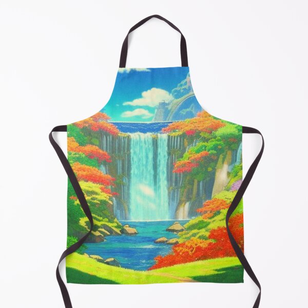 Item preview, beautiful waterfall and sky anime scenery designed and sold by hedoniism-shop.