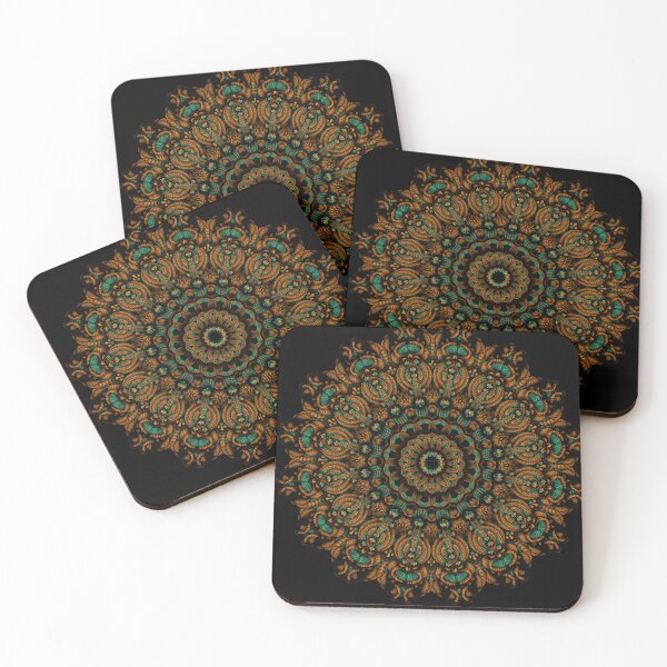 Item preview, orange mandala zentangles  designed and sold by Akashdigiart.