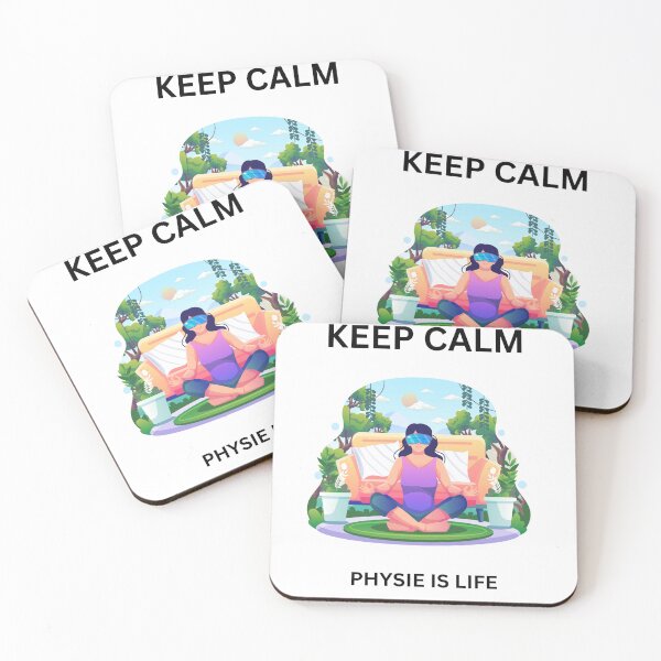 Item preview, KEEP CALM PHYSIE IS LIFE - PHYSIE IS LOVE workout quotes Sticker designed and sold by Sticky-bubble ⭐️⭐️⭐️.