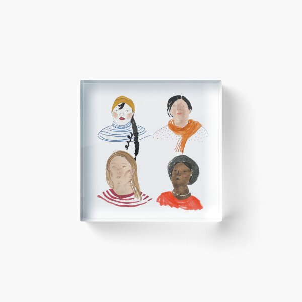 Item preview, Portrait of four girls designed and sold by MOMO155.
