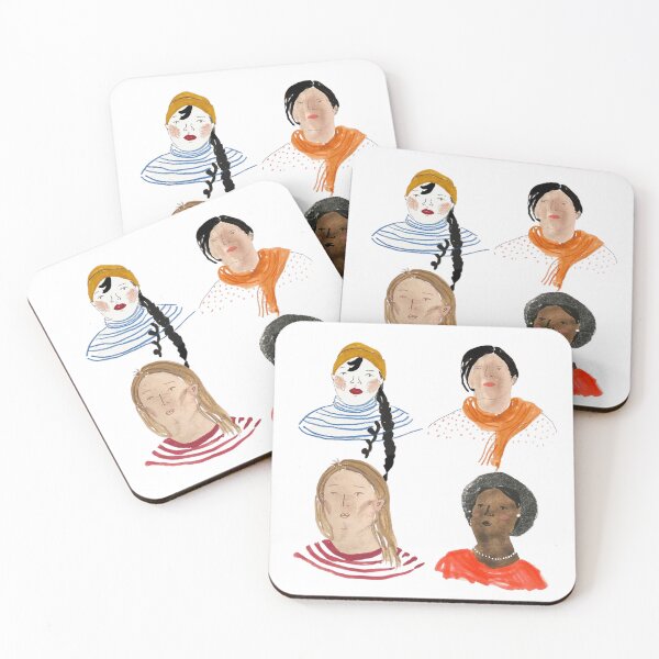 Item preview, Portrait of four girls designed and sold by MOMO155.