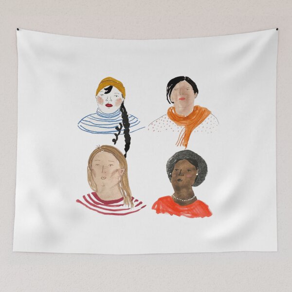 Item preview, Portrait of four girls designed and sold by MOMO155.