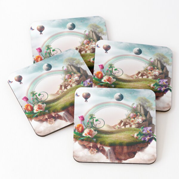 Item preview, Fantasy land with flowers designed and sold by kasha-shadow.