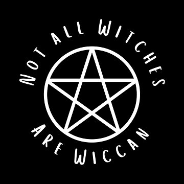 Artwork thumbnail, Not All Witches Are Wiccan Cheeky Witch® Pentacle by cheekywitch