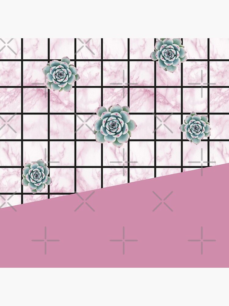 Succulents geometric composition - Antique Pink by PrintablesP