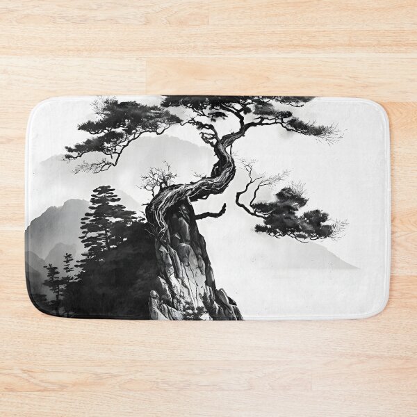 Item preview, Silent Solitude: A Lone Tree on a High Cliff with Birds Fluttering in the Distance designed and sold by Digital-Dreamer.