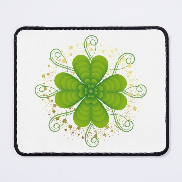 Item preview, Green and Gold Fancy Irish 4 Leaf Clover for St. Patricks Day in March designed and sold by Chantockey.