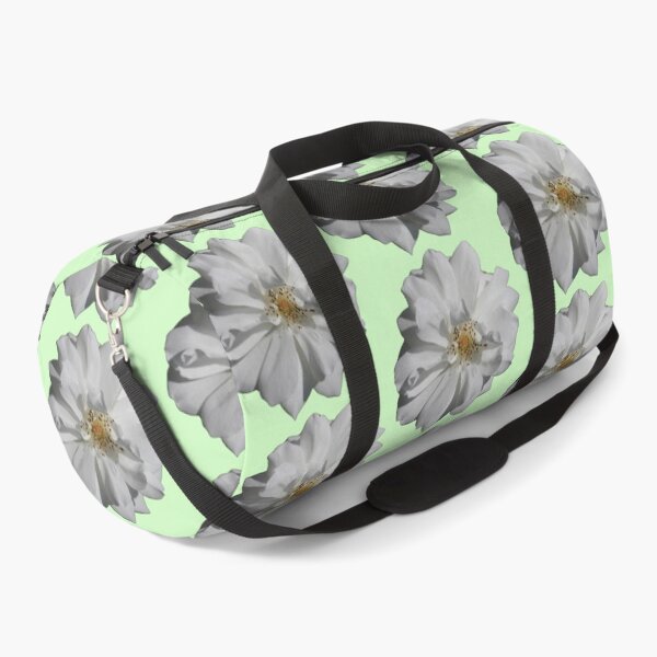 Item preview, White floral pattern - light green pattern designed and sold by DrAgonPhotos.
