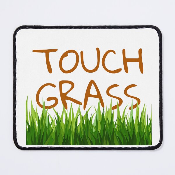Item preview, Touch Grass Meme Sticker designed and sold by LMFDesigns.