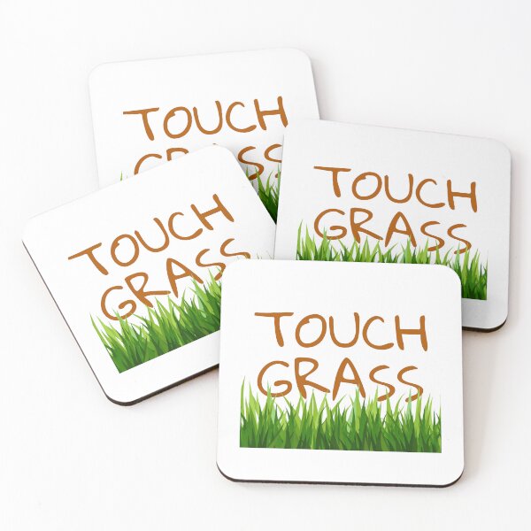 Item preview, Touch Grass Meme Sticker designed and sold by LMFDesigns.