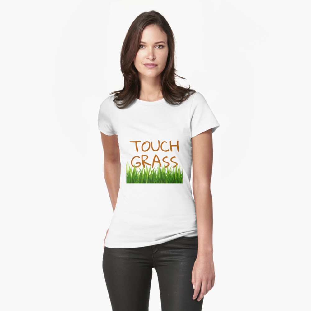 Touch Grass Meme Sticker Greeting Card for Sale by LMFDesigns