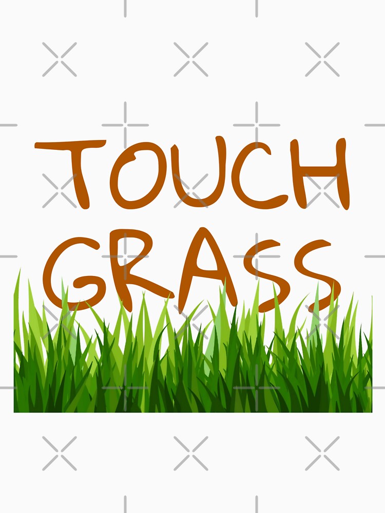 Funny Meme Gift Touch Grass Poster for Sale by kmcollectible