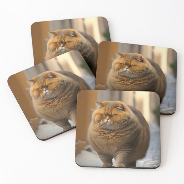 Item preview, The Chubby Brown Feline's Sunday Stroll designed and sold by Digital-Dreamer.
