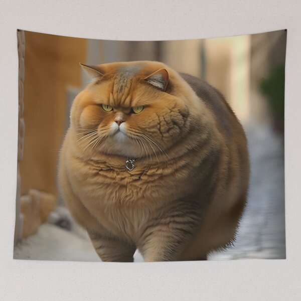Item preview, The Chubby Brown Feline's Sunday Stroll designed and sold by Digital-Dreamer.