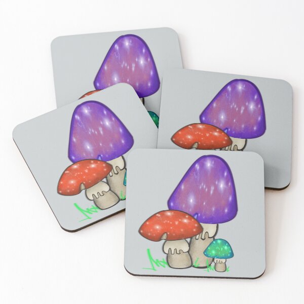 Item preview, Magic mushrooms cosmic colors designed and sold by Whateverboss.