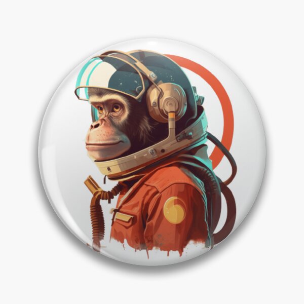 Item preview, Retro Space Monkey designed and sold by AdvancedApe.
