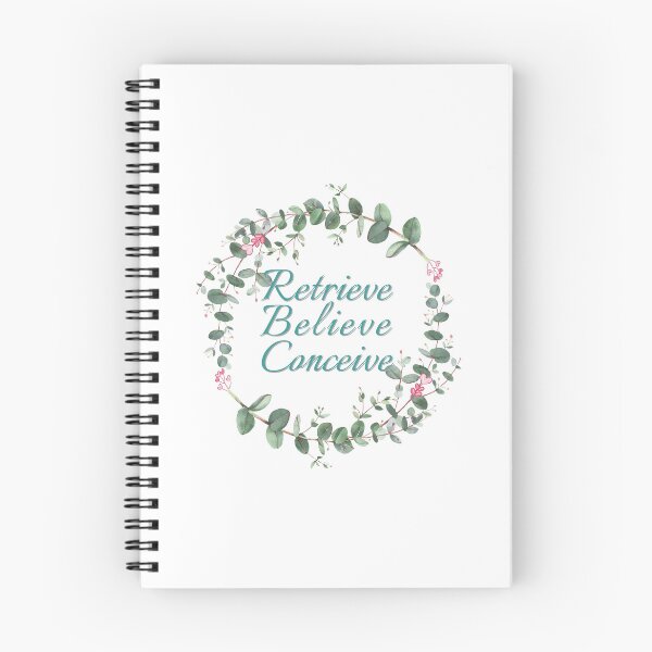 Item preview, IVF inspirational quote for fertility treatment cute retrieve believe conceive on white designed and sold by Lady-Frost.