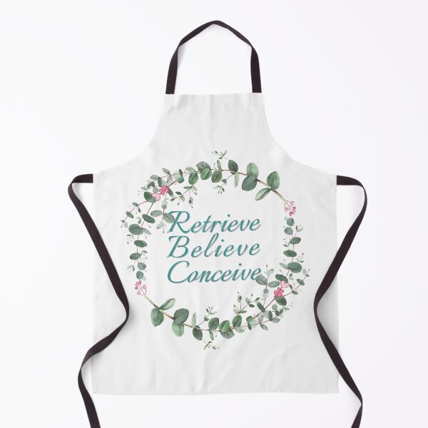 Item preview, IVF inspirational quote for fertility treatment cute retrieve believe conceive on white designed and sold by Lady-Frost.