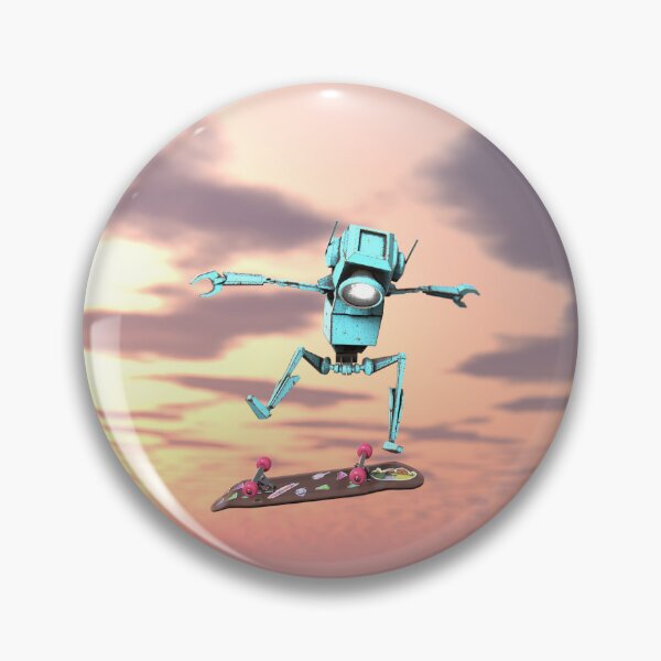 Item preview, Radical Sunset Kickflip Robot designed and sold by Gravedrinker.