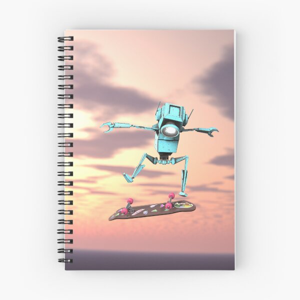 Item preview, Radical Sunset Kickflip Robot designed and sold by Gravedrinker.