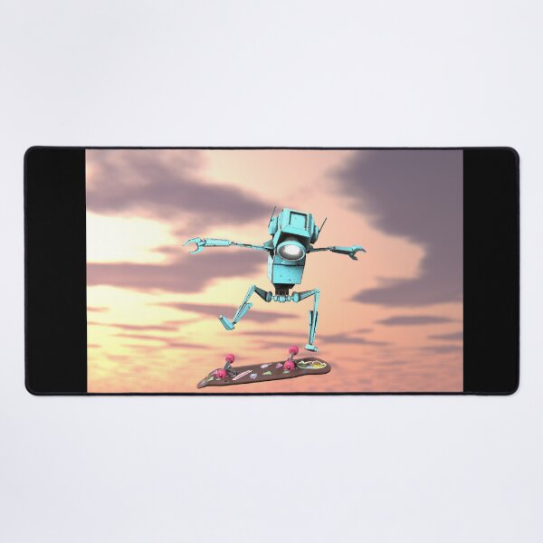 Item preview, Radical Sunset Kickflip Robot designed and sold by Gravedrinker.