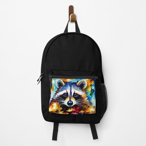 Item preview, Raccoon Among the Flowers and Leaves designed and sold by ArtistsQuest.