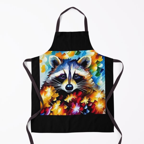 Item preview, Raccoon Among the Flowers and Leaves designed and sold by ArtistsQuest.