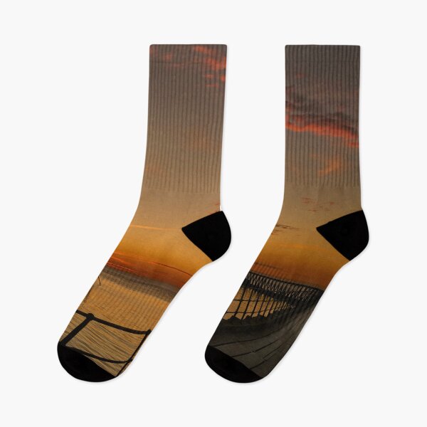 Item preview, February sunrise at the river mouth designed and sold by Violaman.