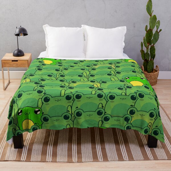 Item preview, A hopping good time with a bunch of frogs designed and sold by Patternaart.