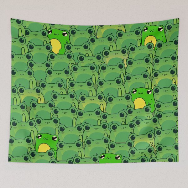 Item preview, A hopping good time with a bunch of frogs designed and sold by Patternaart.
