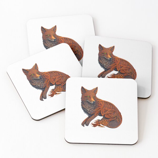 Item preview, Red Mandella Fox Green Eyes designed and sold by sbachstroem.