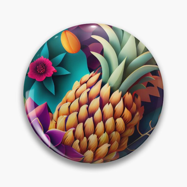 Item preview, Diseño de Piña con Flores Tropicales designed and sold by VYDIART.