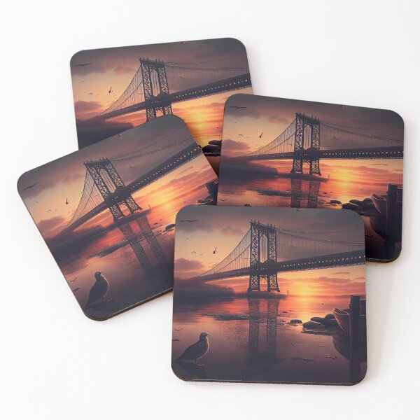 Item preview, New York (reimagined) III (George Washington Bridge) designed and sold by BelowHorizon.