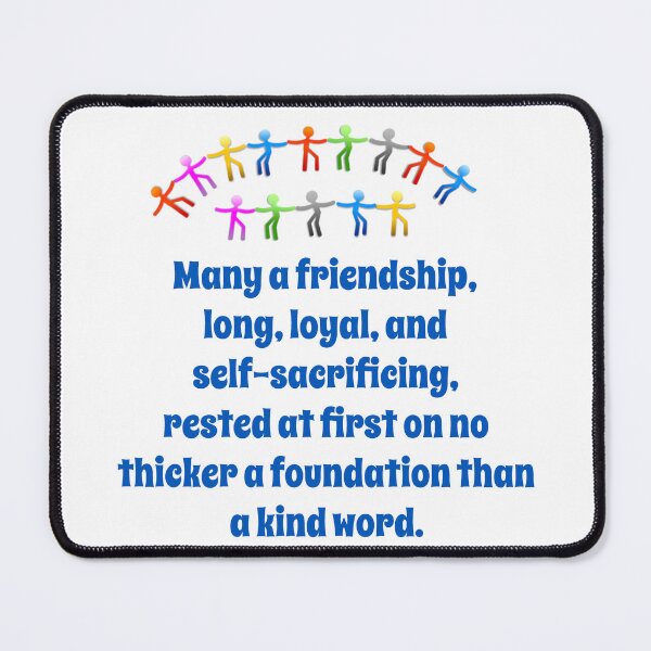 Item preview, Many A Friendship Long Loyal - Friendship Quote  designed and sold by CrankyOldDude.