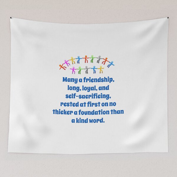 Item preview, Many A Friendship Long Loyal - Friendship Quote  designed and sold by CrankyOldDude.