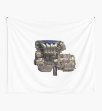 new car engine Wall Tapestry