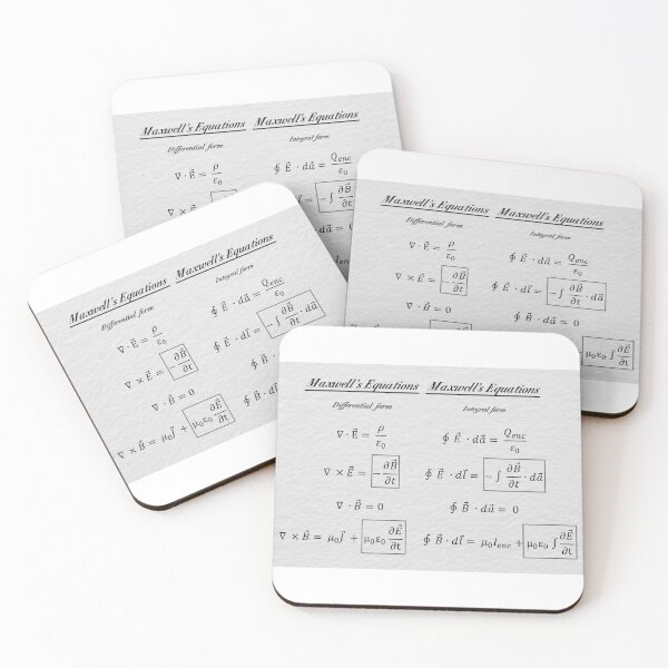 Item preview, Maxwell's Equations designed and sold by ScienceCorner.
