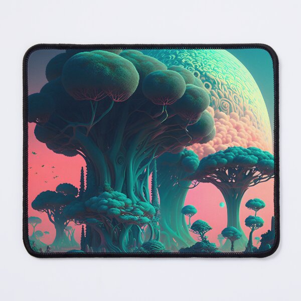 Item preview, Mysterious Broccoli Forests of the Alien World designed and sold by Digital-Dreamer.