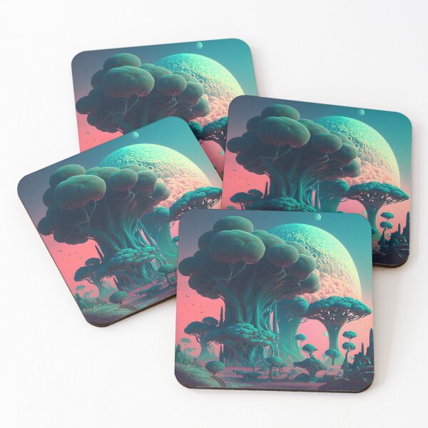 Item preview, Mysterious Broccoli Forests of the Alien World designed and sold by Digital-Dreamer.