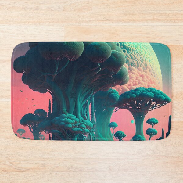 Item preview, Mysterious Broccoli Forests of the Alien World designed and sold by Digital-Dreamer.