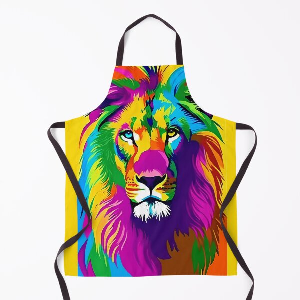 Item preview, Neon Pop Lion Illustration designed and sold by insanitysaint05.