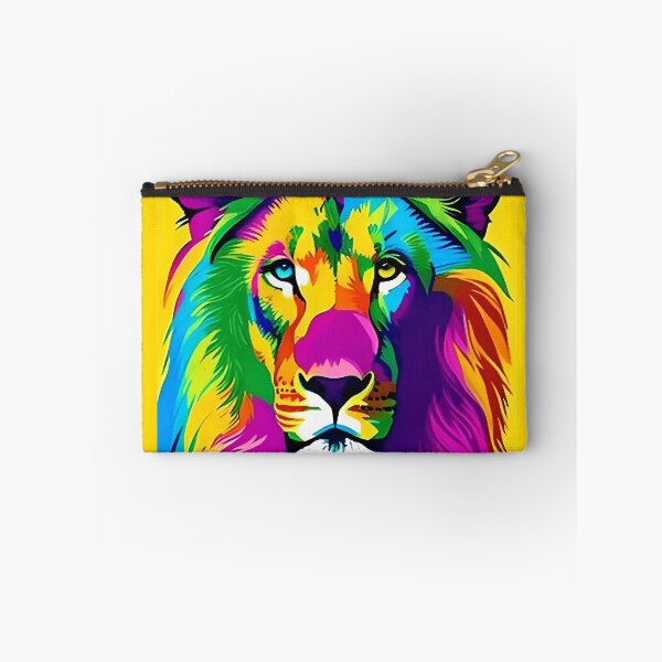 Item preview, Neon Pop Lion Illustration designed and sold by insanitysaint05.