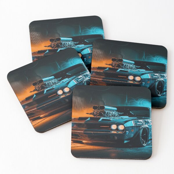 Item preview, Muscle car illustration designed and sold by chaoticabstract.