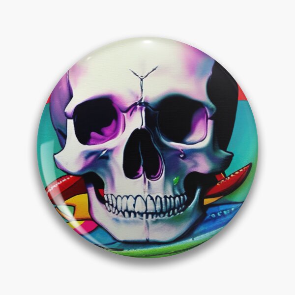 Artikelvorschau, Lila Schimmernder Totenkopf entworfen und verkauft von Kluckies.