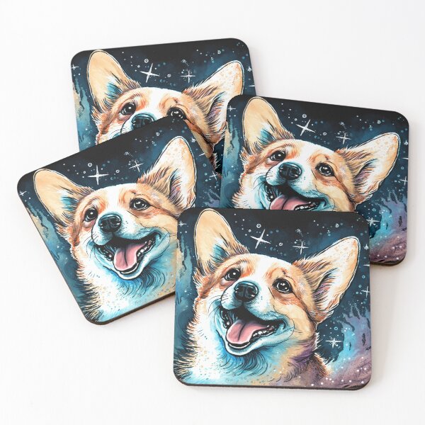 Item preview, Happy Cosmic Corgi designed and sold by Critical Meltdown.