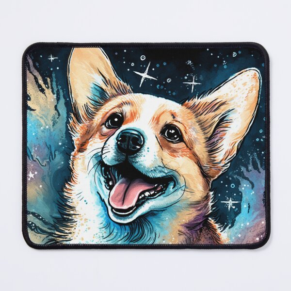 Item preview, Happy Cosmic Corgi designed and sold by Critical Meltdown.