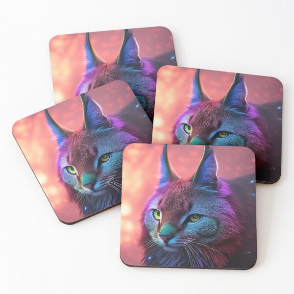 Item preview, Adorable Kitten with Gradient Pink Fur: For Cat and Color Lovers designed and sold by SweetMagicDream.